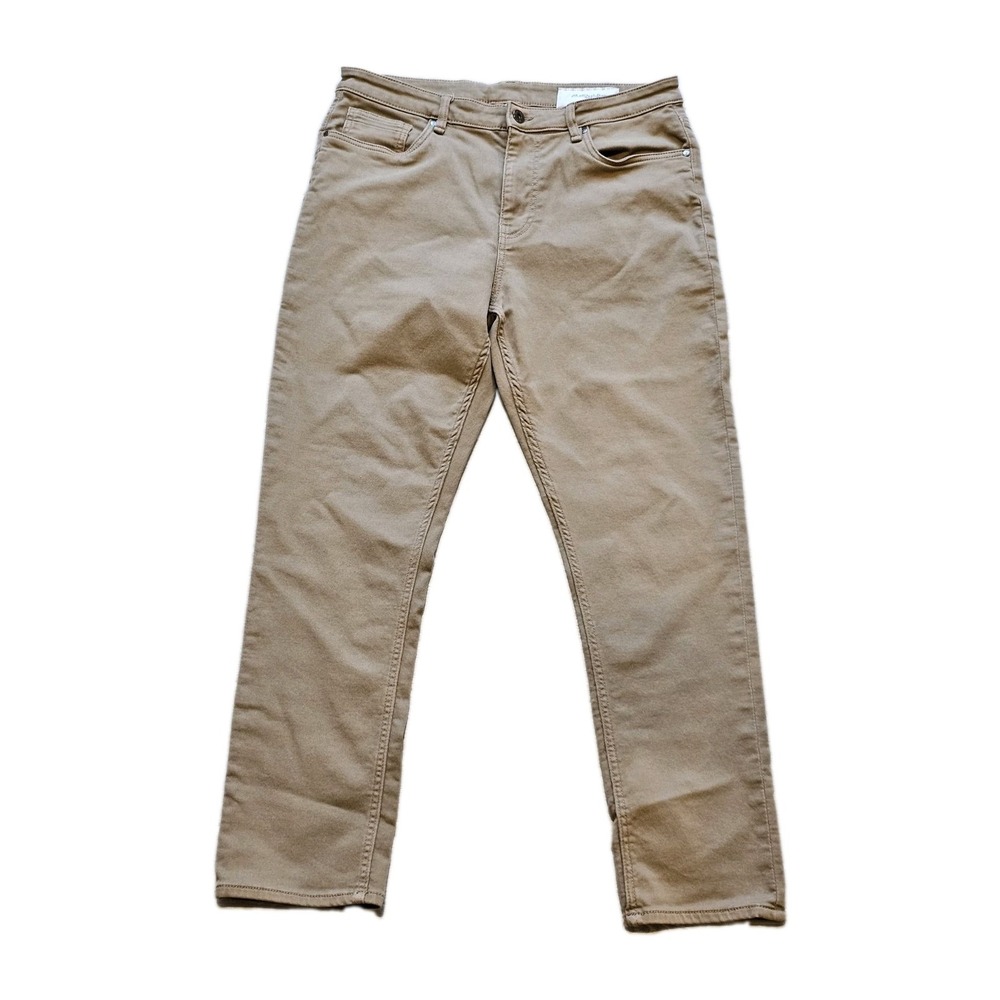 The Perfect Jean NYC Pants Mens 36x30 Denkhaki Dark Khaki Slim Stretch Comfort